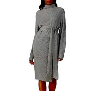 All Saints Gray Long Sleeve sweater winter warm cozy Dress long dress medium